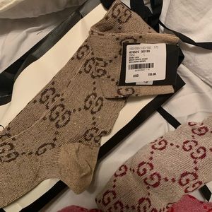 Tan Gucci Socks BRAND NEW